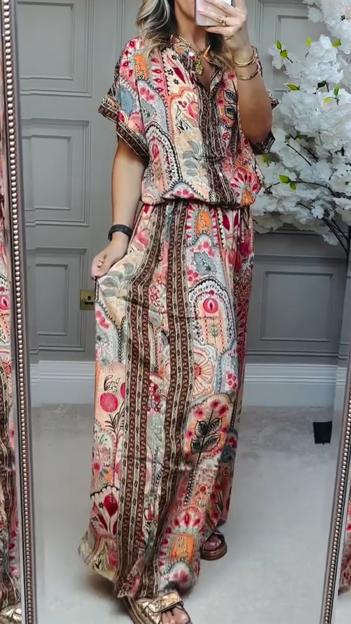 Seren Printed Casual Suit