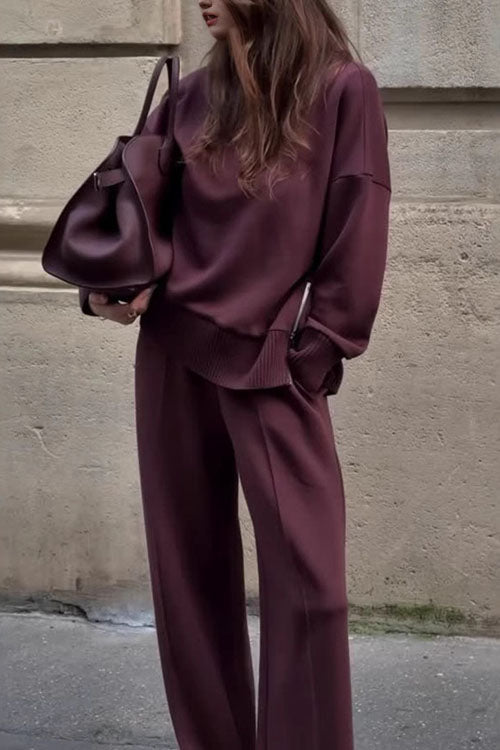 Denise Long Sleeve Sweatshirt Set