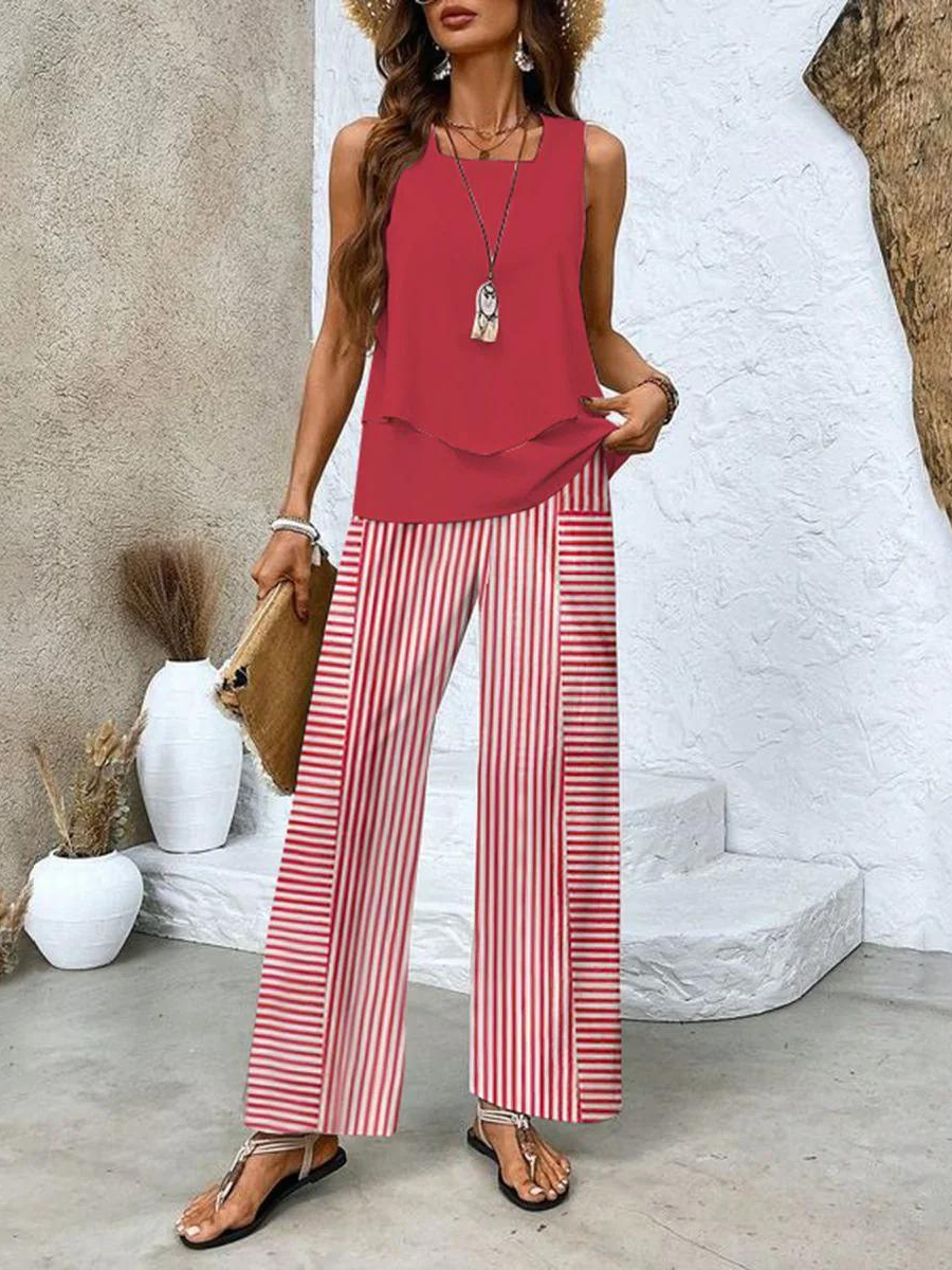 Lillian | Layered Wide-Leg Set