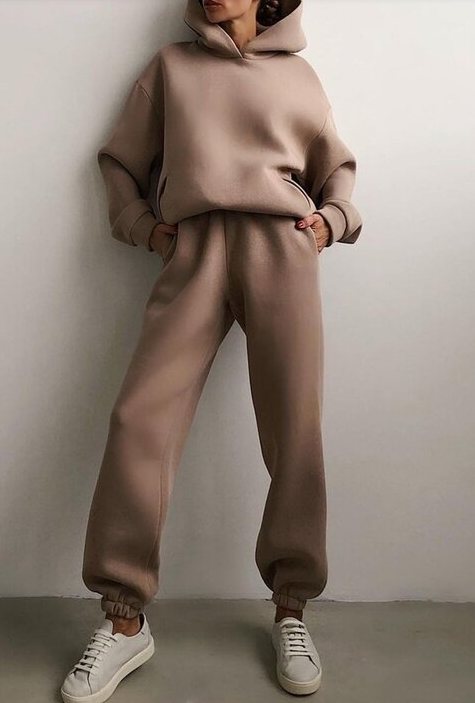 Lennox Casual Hooded Two-Piece Suit