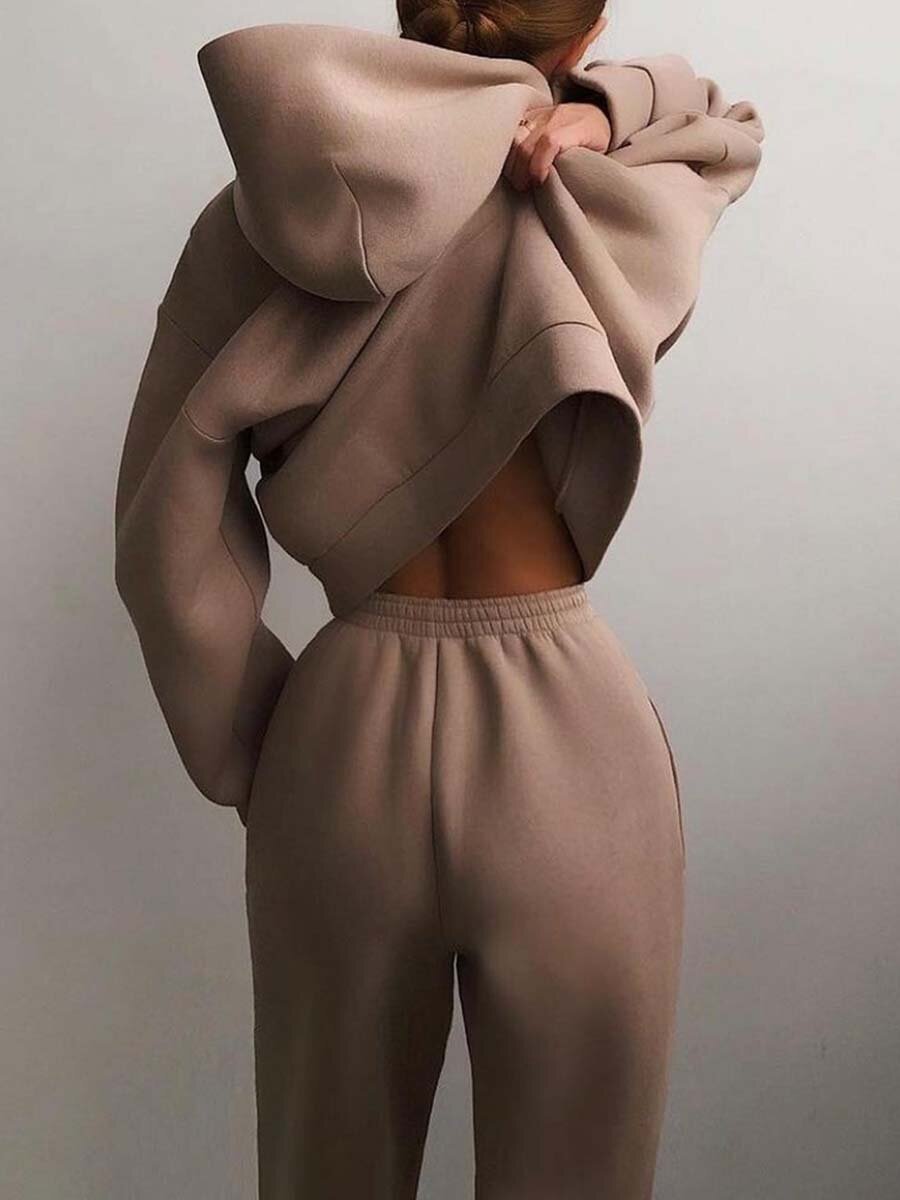 Lennox Casual Hooded Two-Piece Suit