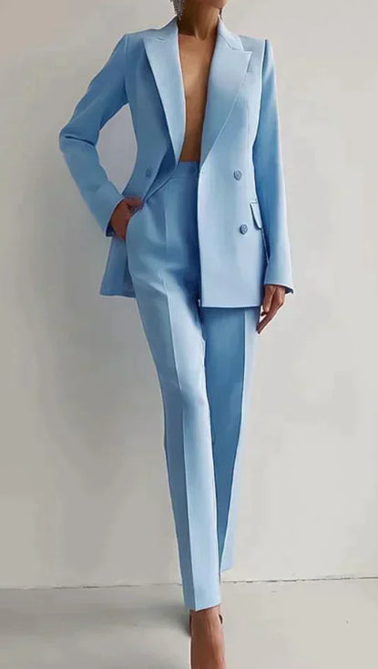 Leigh Blazer & High Waist Pants Set