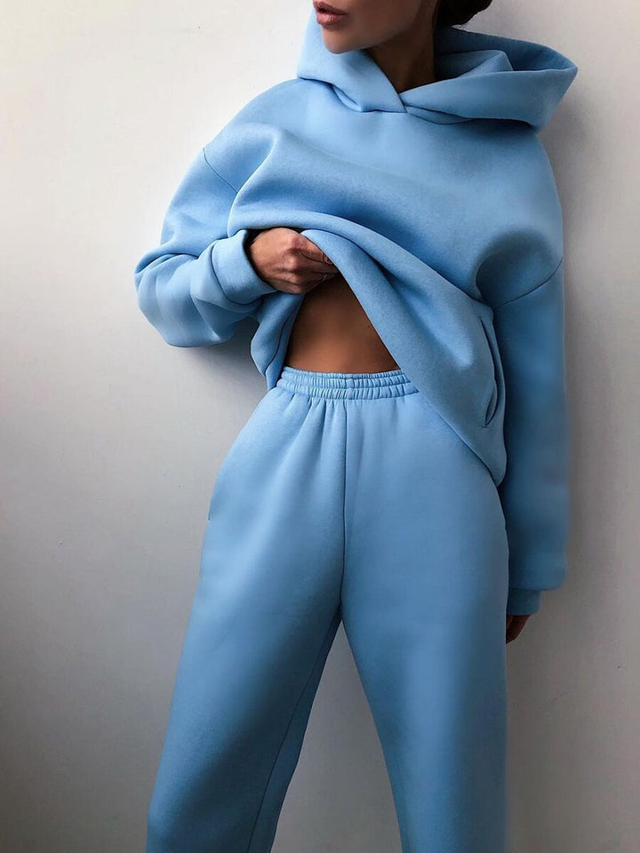Lennox Casual Hooded Two-Piece Suit