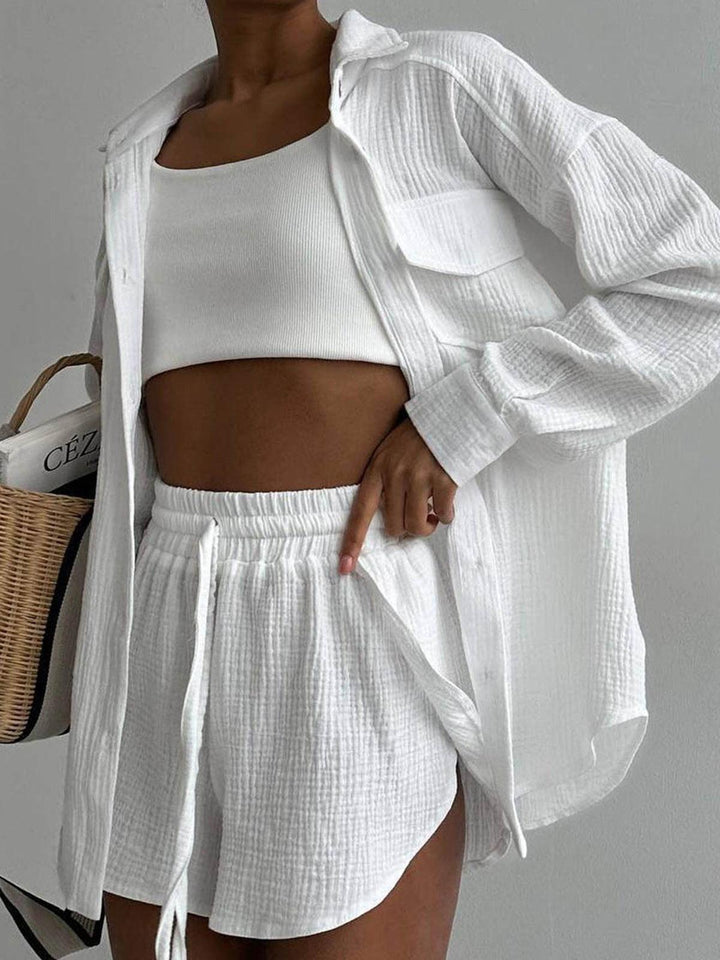 Zoe Minimalist Shorts Set