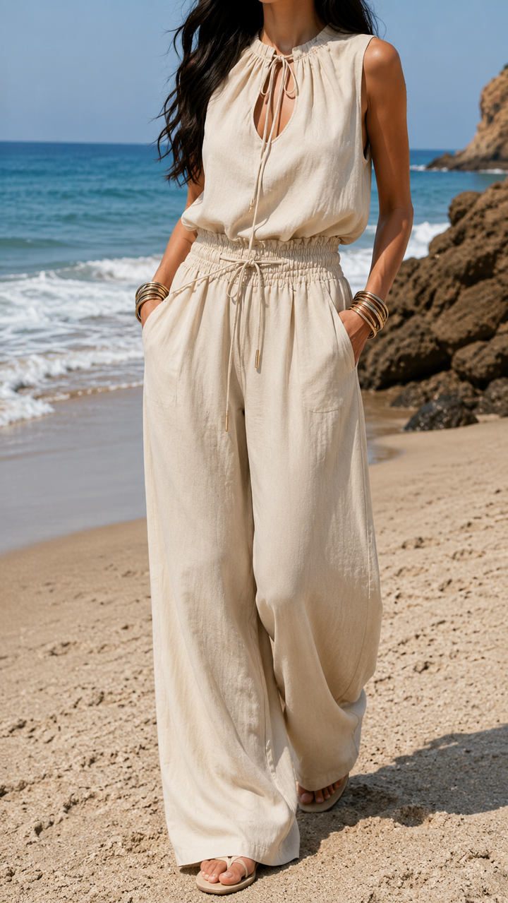 Jumpsuit Boho White Arena