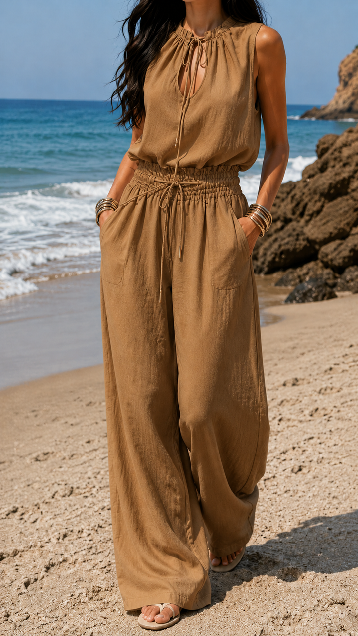 Jumpsuit Boho White Arena