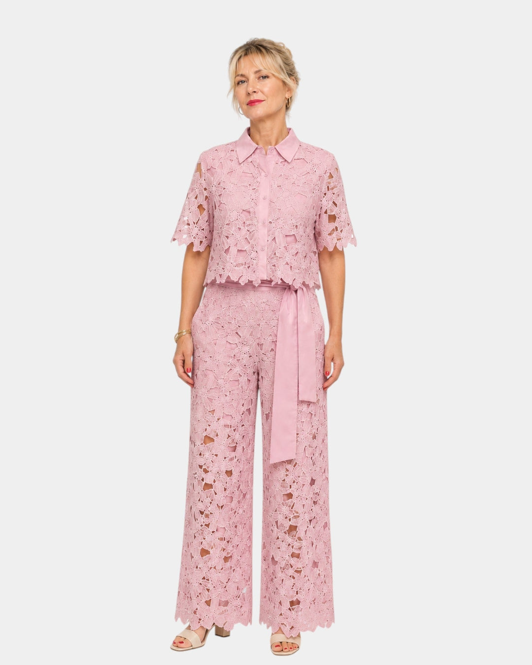 Aélis | Embroidered Lace Set