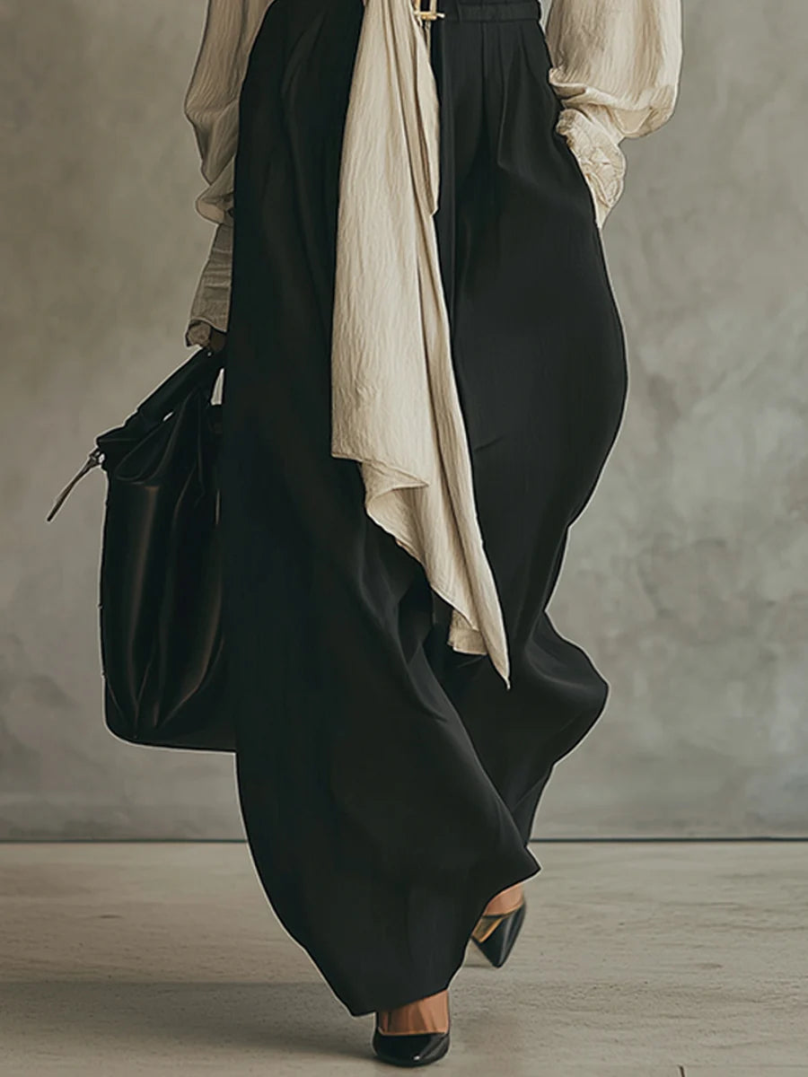 Bea Lace-Up Shirt and Trousers Set