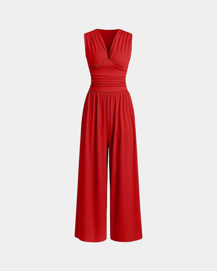 Sultana | Chic Sleeveless Wide-Leg Jumpsuit