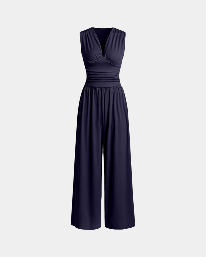 Sultana | Chic Sleeveless Wide-Leg Jumpsuit