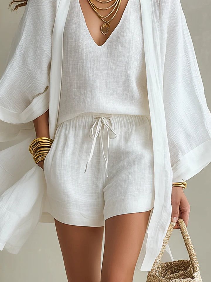 Karla Cardigan and Shorts Set