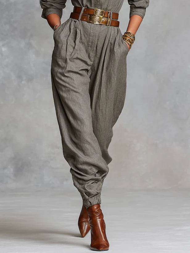 Emery Cotton and Linen Jumpsuit