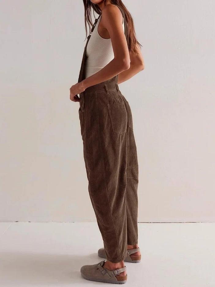 Annabelle Corduroy Workwear Jumpsuit