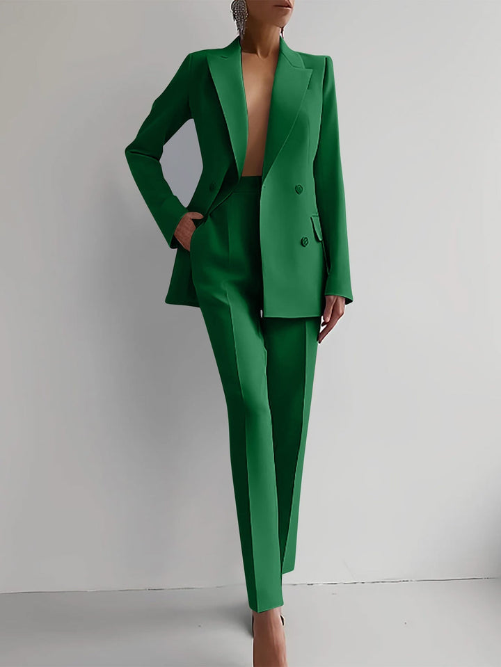 Leigh Blazer & High Waist Pants Set
