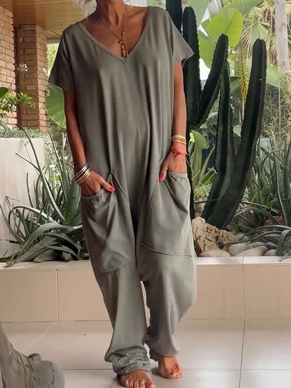 Ayla  V-neck Jumpsuit