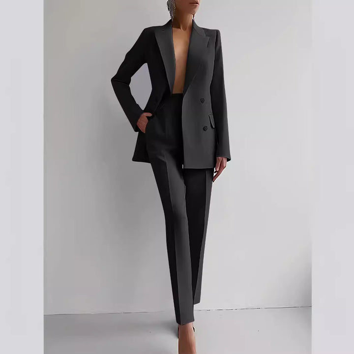 Leigh Blazer & High Waist Pants Set