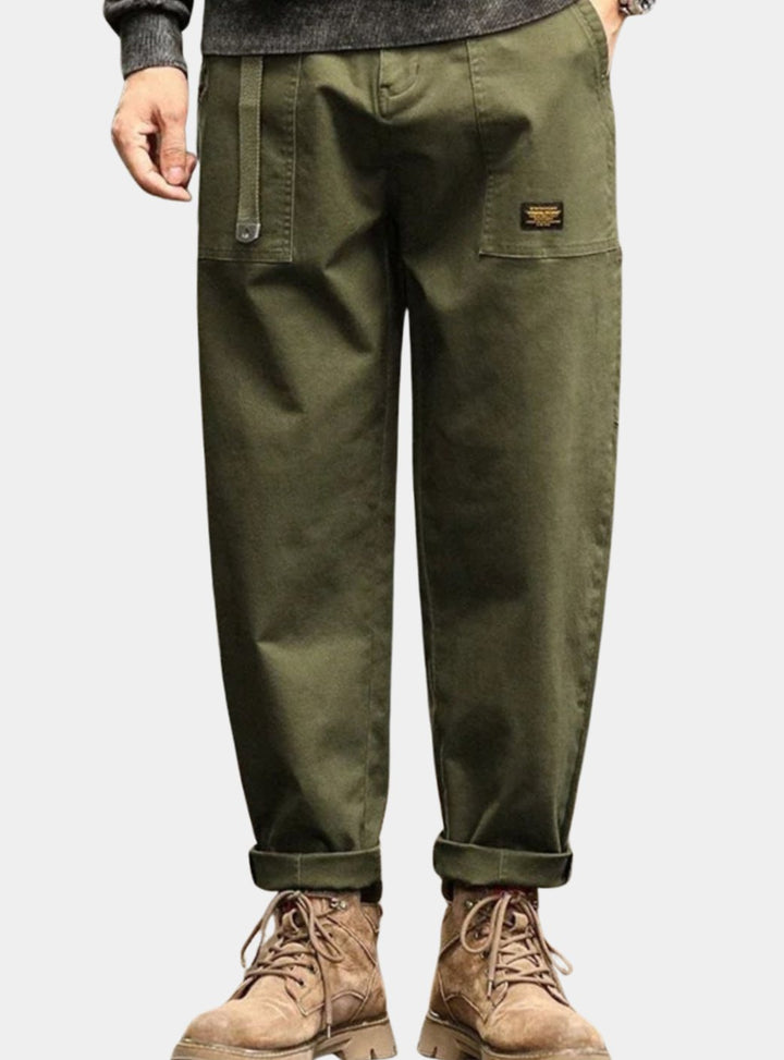 Men's Classic Straight-Fit Vintage-Inspired Cargo Pants