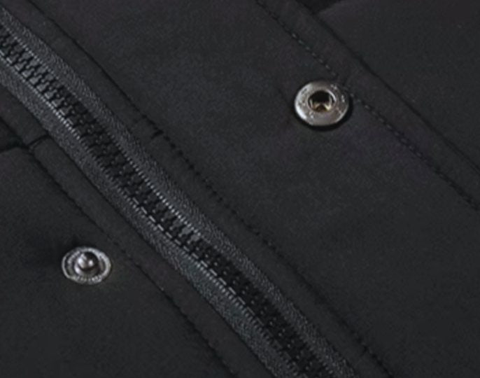 Men's Fleece-Lined Fur Hood Puffer Winter Jackets