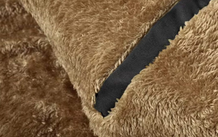 Men's Fleece-Lined Fur Hood Puffer Winter Jackets