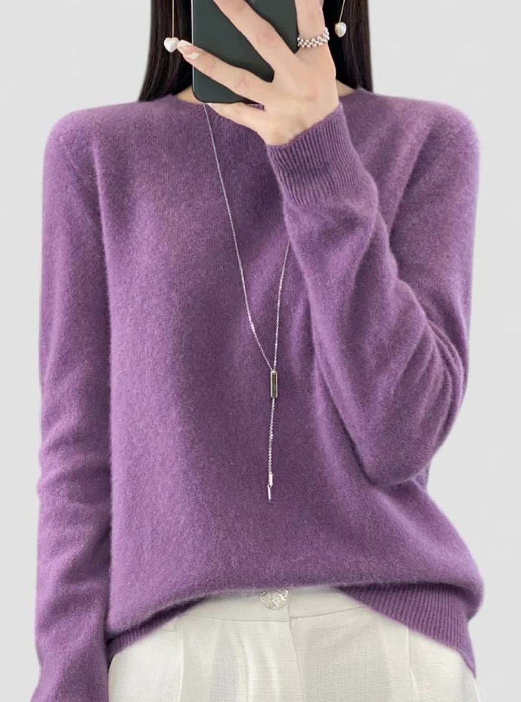 Men's Relaxed-Fit Crew-Neck Comfortable Sweater
