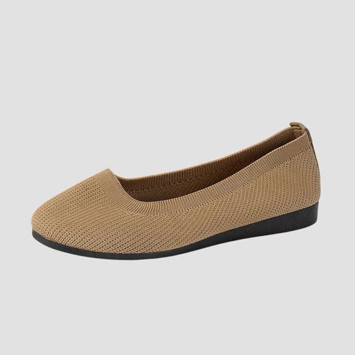Women's Breathable Slip-On Knit Ballet Flats Orthopedic Support