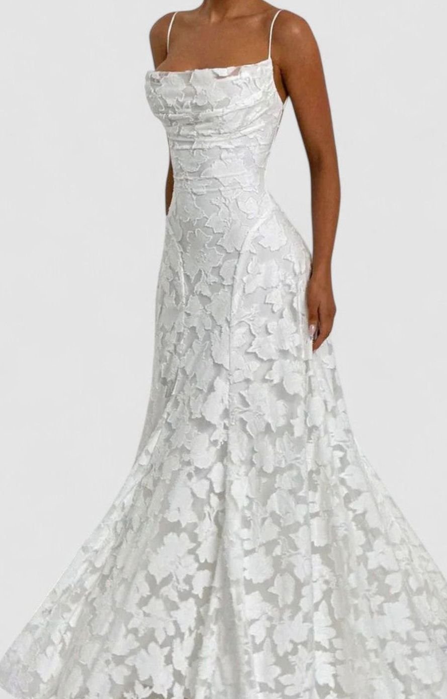 Women's Elegant Formal Maxi Dress Cowl-Neck Lace-Up Back