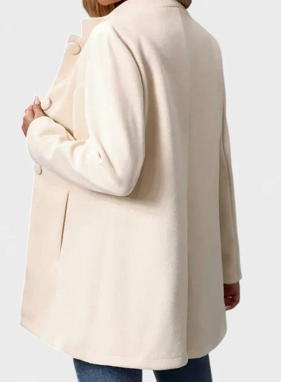 Women's Elegant Stand-Collar Waist-Shaping Formal Jacket