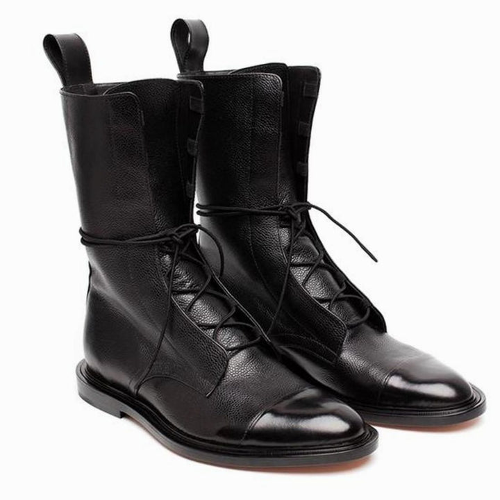 Women's Leather Lace-Up Ankle Boots