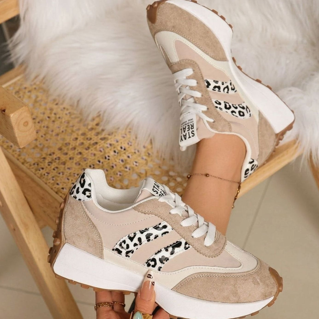 Women's Lightweight Orthopedic Sneakers Arch-Support Lace-Up Retro Trainers
