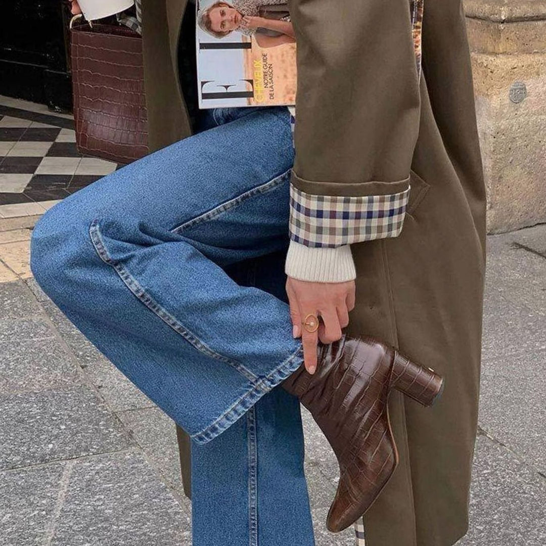 Women's Lightweight Waterproof Lapel-Collar Trench Coat