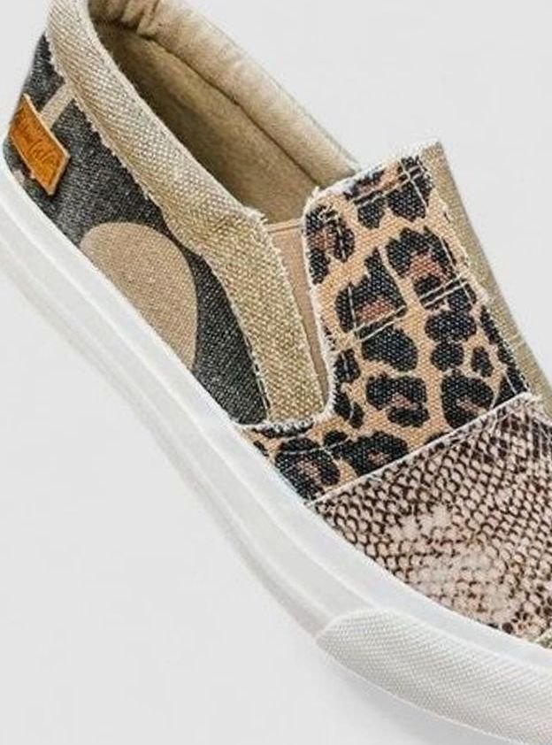 Women's Orthopedic Arch-Support Non-Slip Mixed-Print Slip-On Sneakers