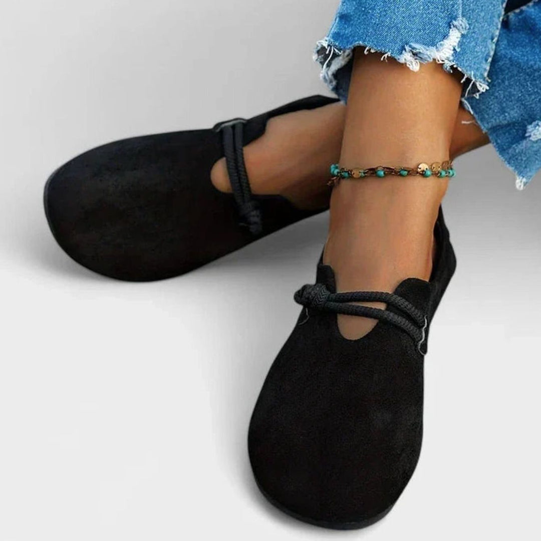 Women's Orthopedic Arch-Support Round-Toe Rope-Strap Loafers