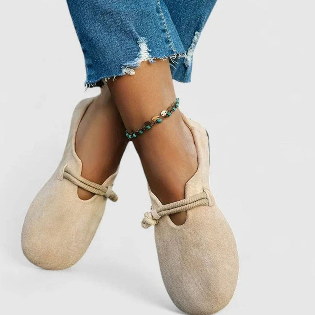 Women's Orthopedic Arch-Support Round-Toe Rope-Strap Loafers