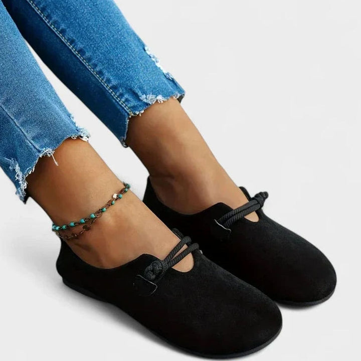 Women's Orthopedic Arch-Support Round-Toe Rope-Strap Loafers