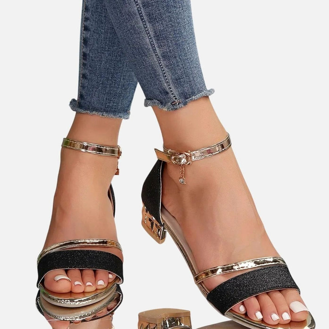 Women's Orthopedic Block-Heel Ankle-Strap Heeled Sandals
