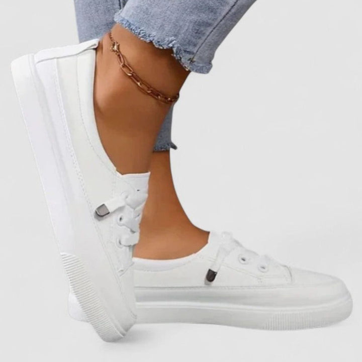 Women's Orthopedic Cushioned Insole Lace-Up Platform Sneakers