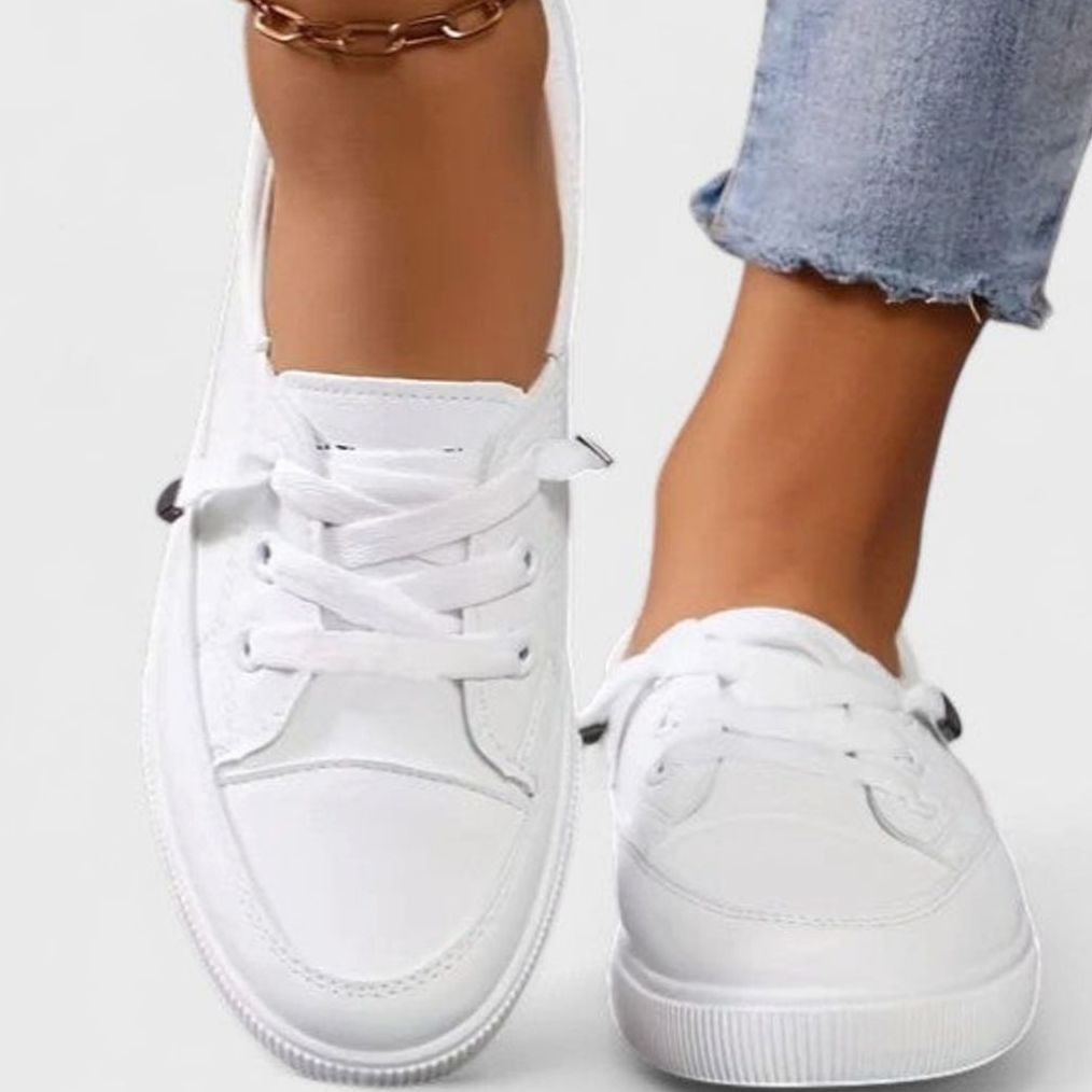 Women's Orthopedic Cushioned Insole Lace-Up Platform Sneakers