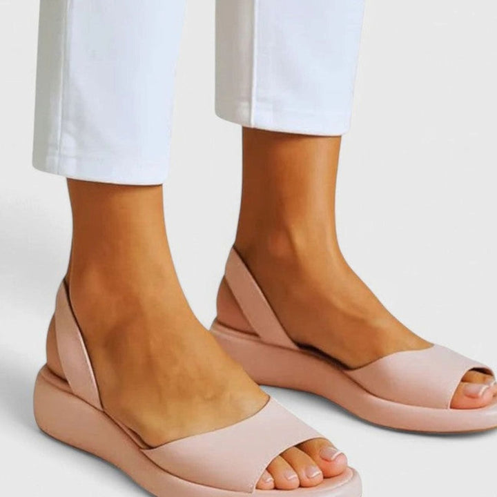 Women's Orthopedic Cushioned Slip-On Sandals Back Strap - Pink
