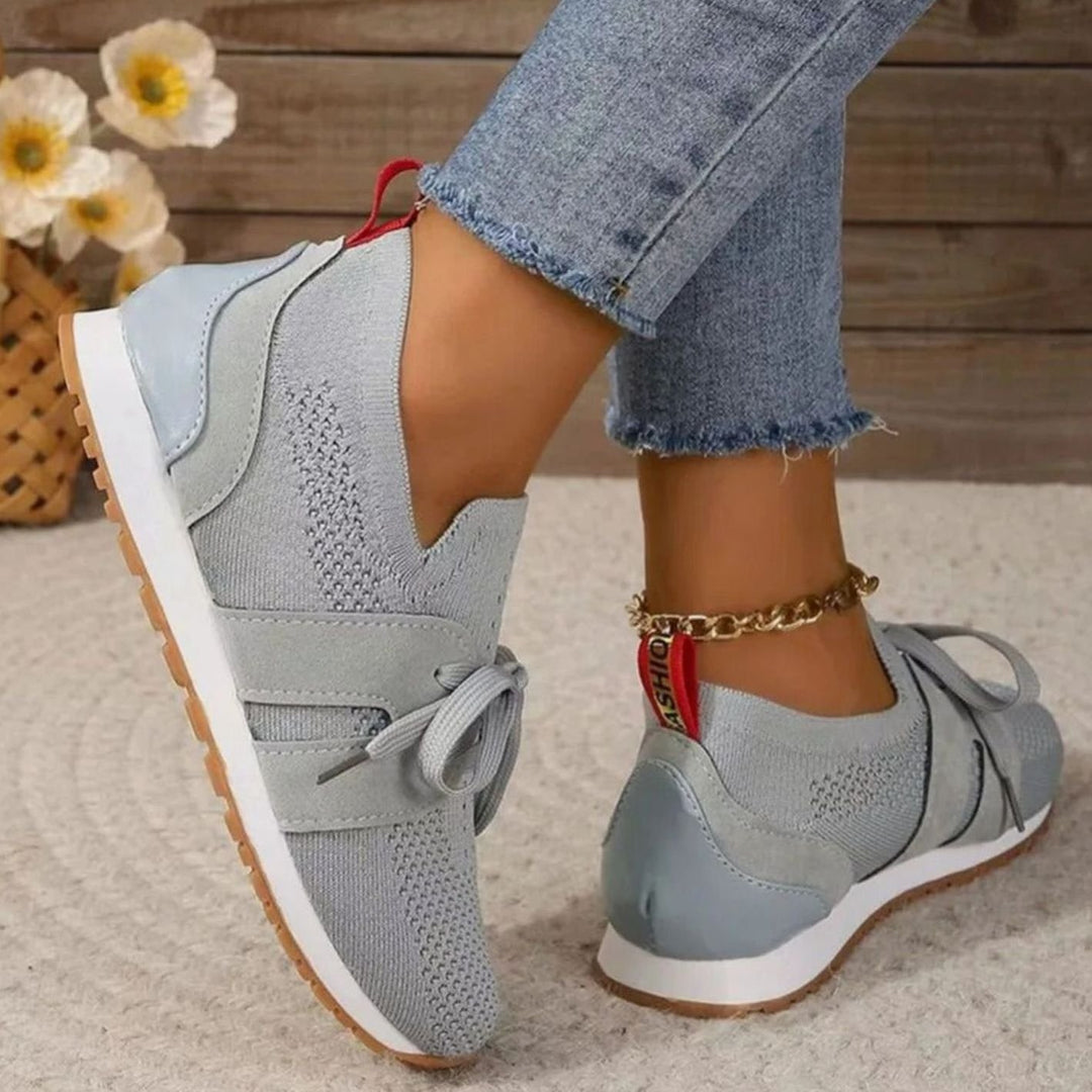 Women's Orthopedic Knit Slip-On Bow-Detail Sneakers