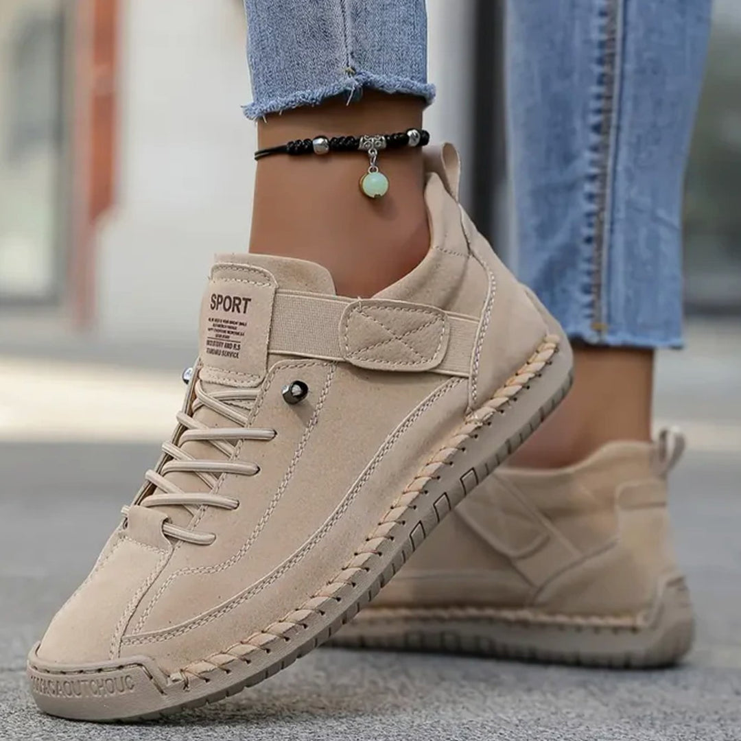 Women's Orthopedic Lace-Up Suede Low-Top Sneakers