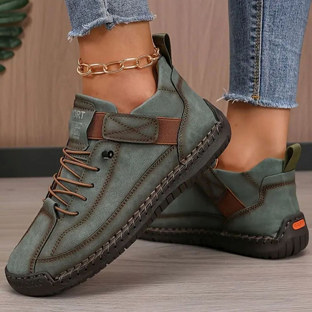 Women's Orthopedic Lace-Up Suede Low-Top Sneakers
