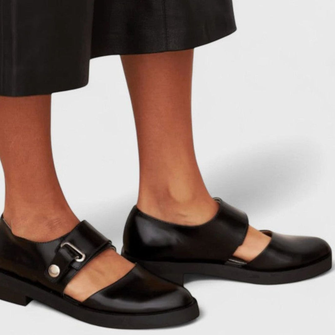 Women's Orthopedic Mary Jane Shoes Buckle-Strap Low-Heel Loafers