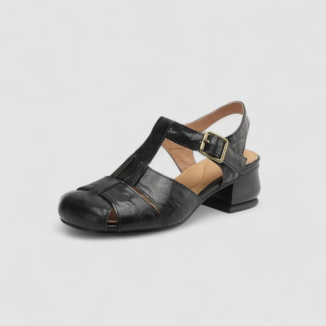 Women's Orthopedic Mary Jane Shoes Cushioned Block-Heel Sandals