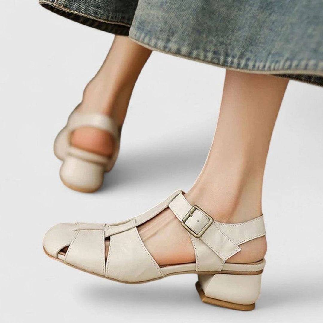 Women's Orthopedic Mary Jane Shoes Cushioned Block-Heel Sandals