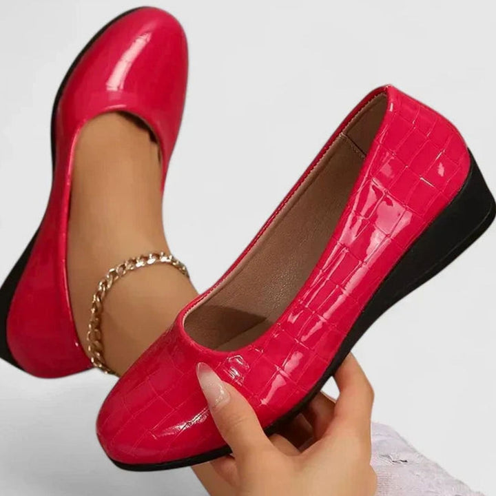 Women's Orthopedic Memory-Foam Wedge Slip-On Dress Shoes