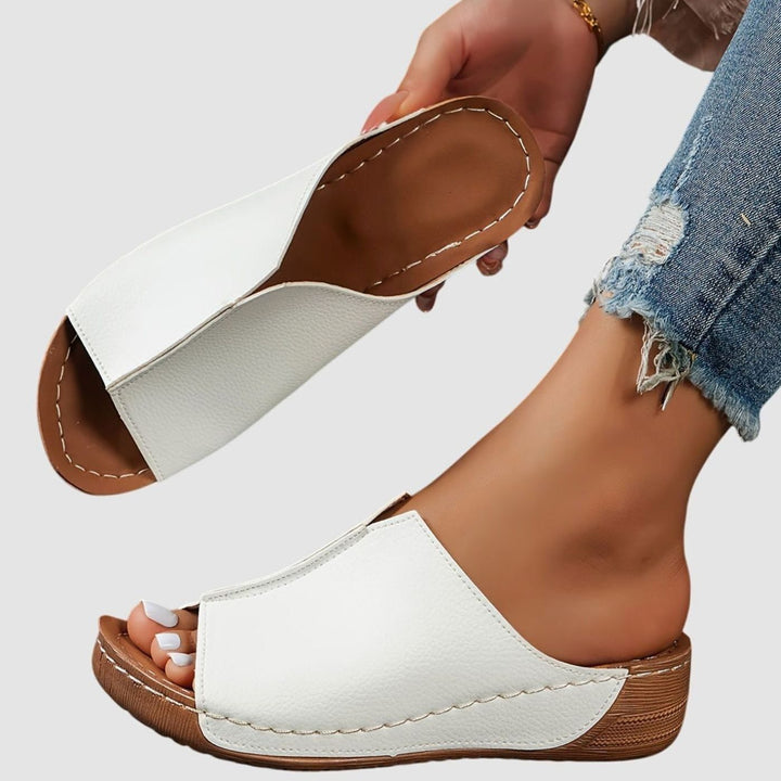 Women's Orthopedic Open-Toe Sandals Wedge Slip-On Slides