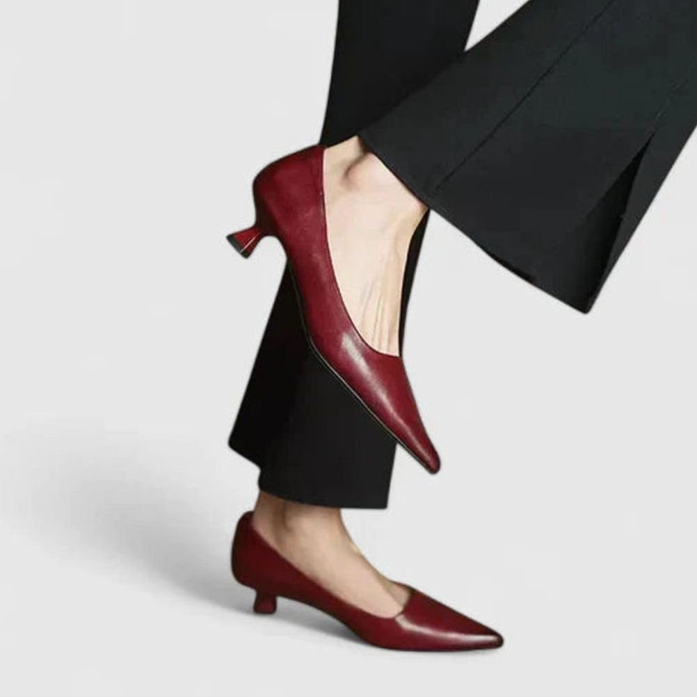 Women's Orthopedic Pointed-Toe Low-Heel Pumps