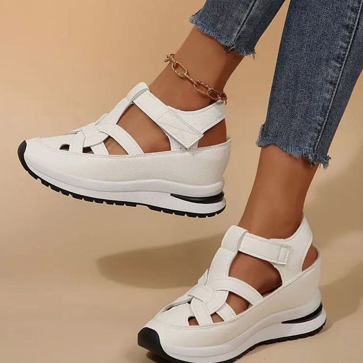 Women's Orthopedic Sandals Arch Support Cutout Platform Sneaker Sandals