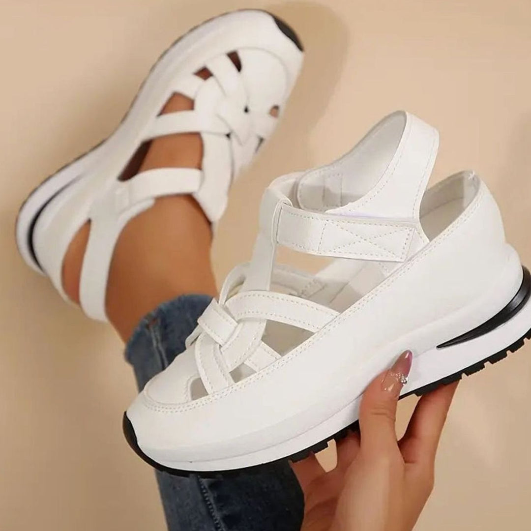 Women's Orthopedic Sandals Arch Support Cutout Platform Sneaker Sandals