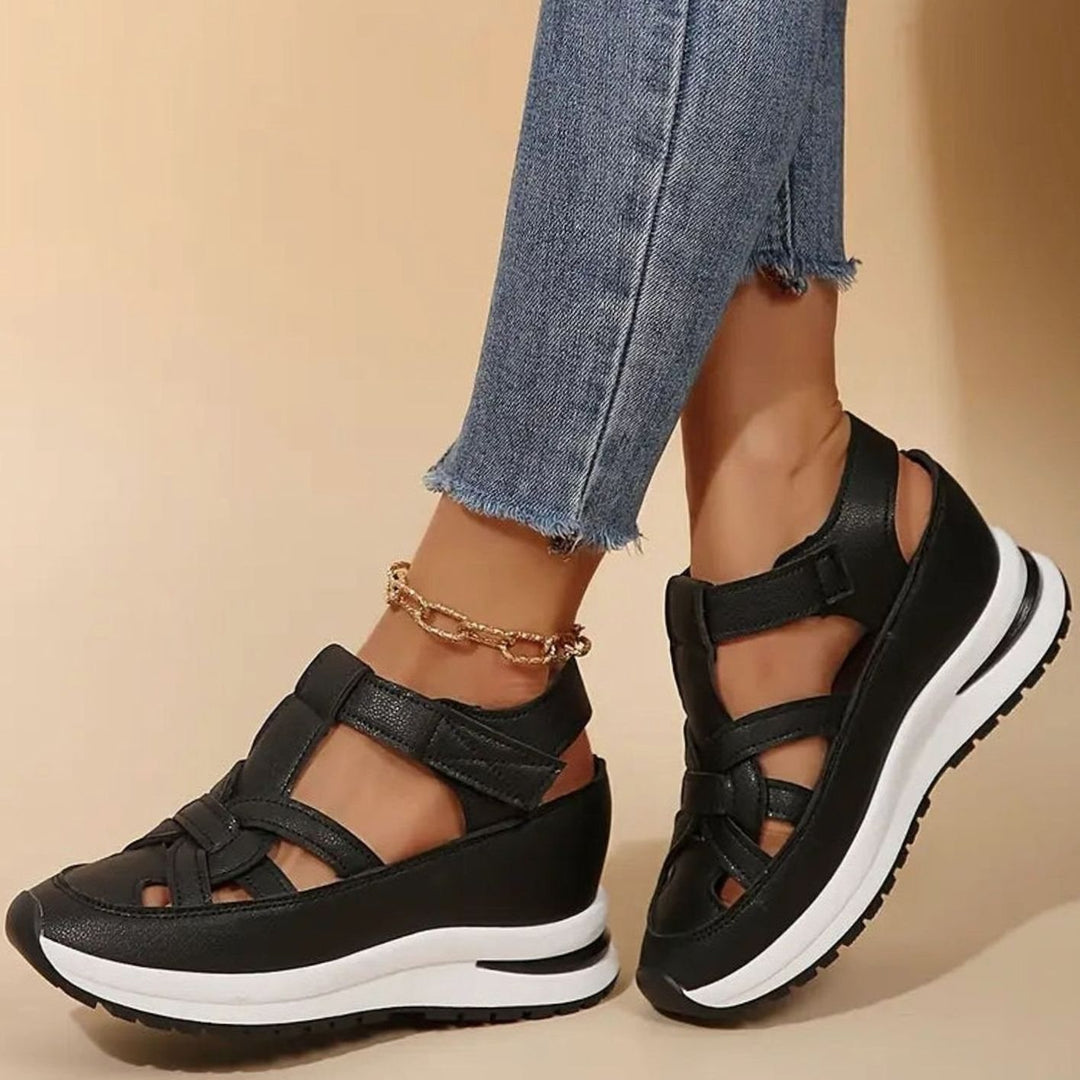 Women's Orthopedic Sandals Arch Support Cutout Platform Sneaker Sandals